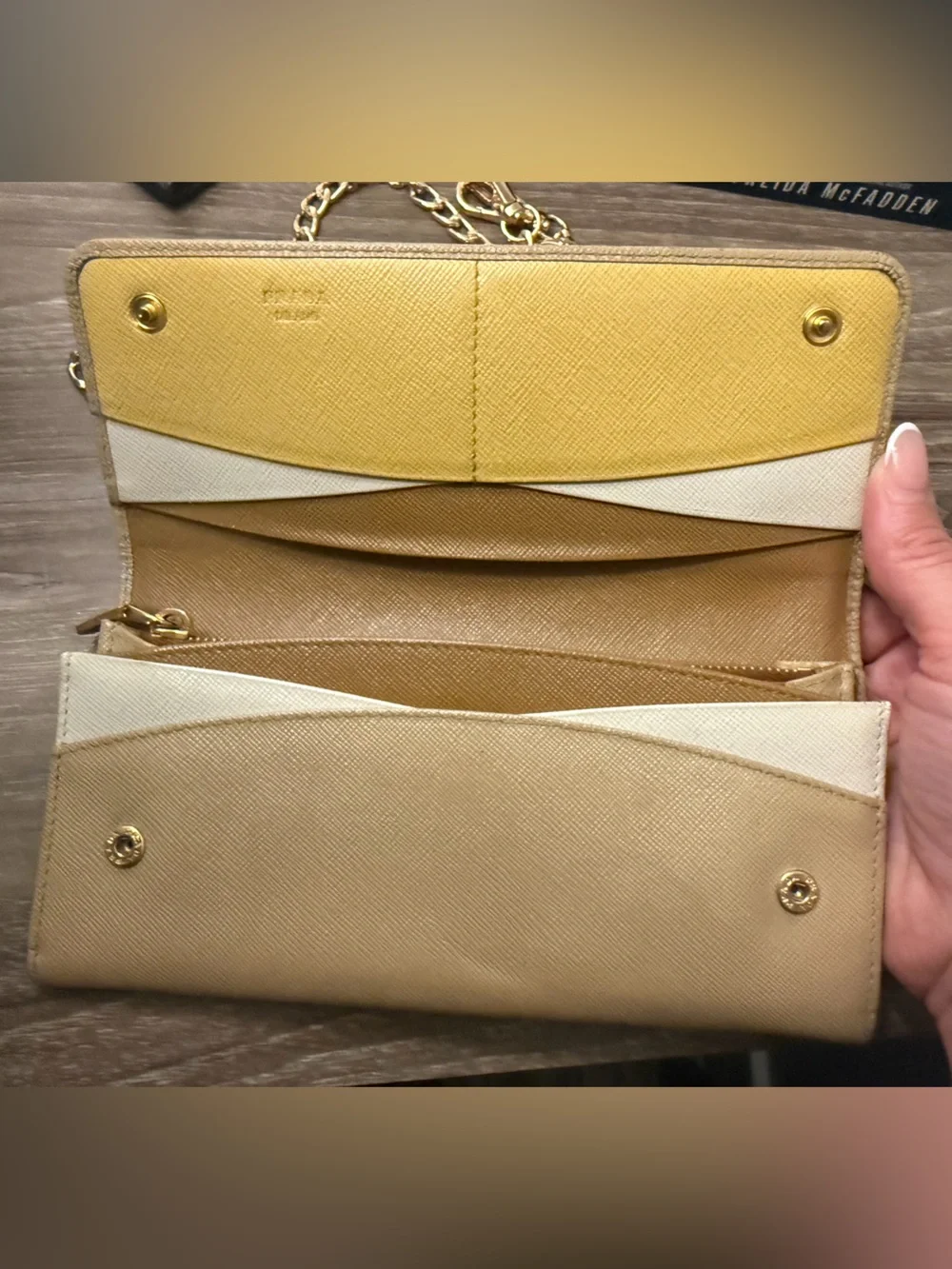 Prada - AUTHENTIC Saffiano Multicolor Continental Flap Wallet COA INCLUDED